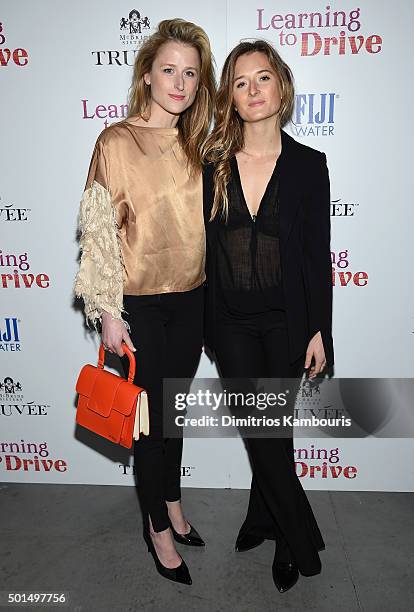 Mamie Gummer and Grace Gummer attend A Celebration for Patricia Clarkson, Presented by FIJI Water and Truvee Wines on December 15, 2015 in New York...