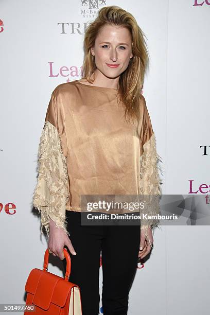 Mamie Gummer attends A Celebration for Patricia Clarkson, Presented by FIJI Water and Truvee Wines on December 15, 2015 in New York City.