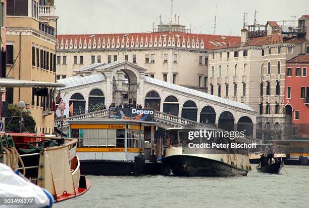 Rialto-Brücke, Canale Grande, Venedig, Italien, Europa, Schiff, Reise, BB, DIG; P.-Nr.: 1863/2008, ;