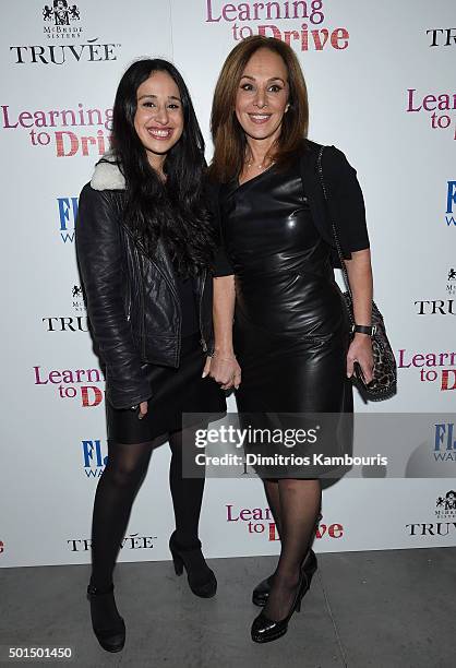 Jenna Ruggiero and Rosanna Scotto attend A Celebration for Patricia Clarkson, Presented by FIJI Water and Truvee Wines on December 15, 2015 in New...