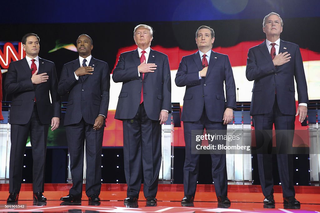 CNN And Facebook Host The Republican Presidential Primary Debate In Las Vegas