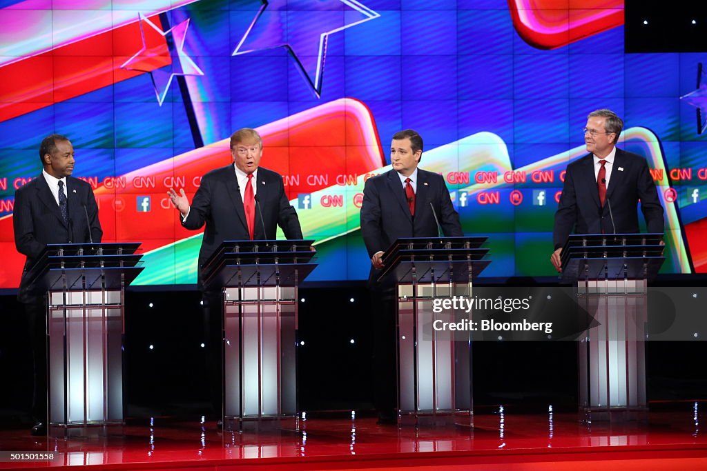 CNN And Facebook Host The Republican Presidential Primary Debate In Las Vegas