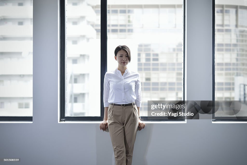 Portrait of confident businesswoman