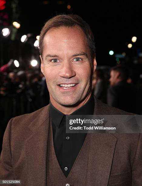 Bojesse Christopher attends the premiere Of Warner Bros. Pictures And Alcon Entertainment's "Point Break" at TCL Chinese Theatre on December 15, 2015...