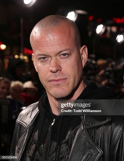 Jeb Corliss attends the premiere Of Warner Bros. Pictures And Alcon Entertainment's "Point Break" at TCL Chinese Theatre on December 15, 2015 in...