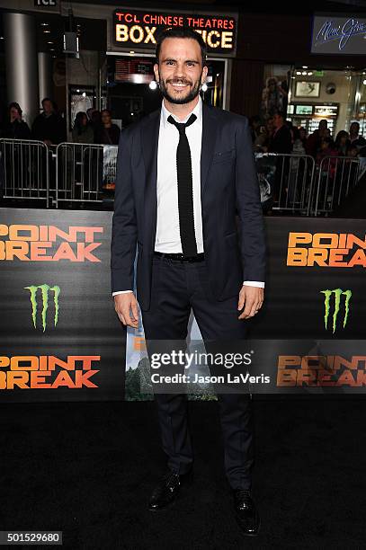 Actor Juan Pablo Raba attends the premiere of "Point Break" at TCL Chinese Theatre on December 15, 2015 in Hollywood, California.