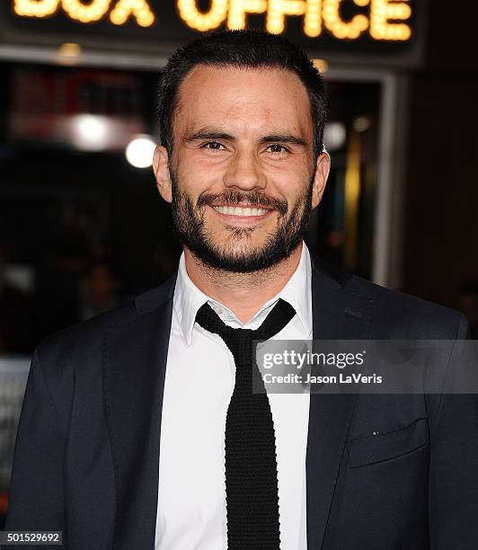 Actor Juan Pablo Raba attends the premiere of "Point Break" at TCL Chinese Theatre on December 15, 2015 in Hollywood, California.