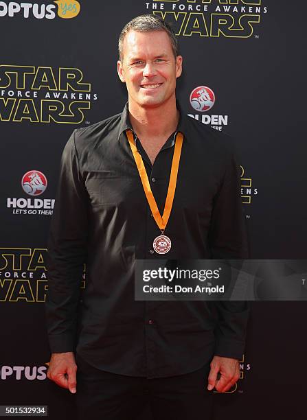 Tom Williams arrives ahead of the 'Star Wars: The Force Awakens' Australian premiere on December 16, 2015 in Sydney, Australia.