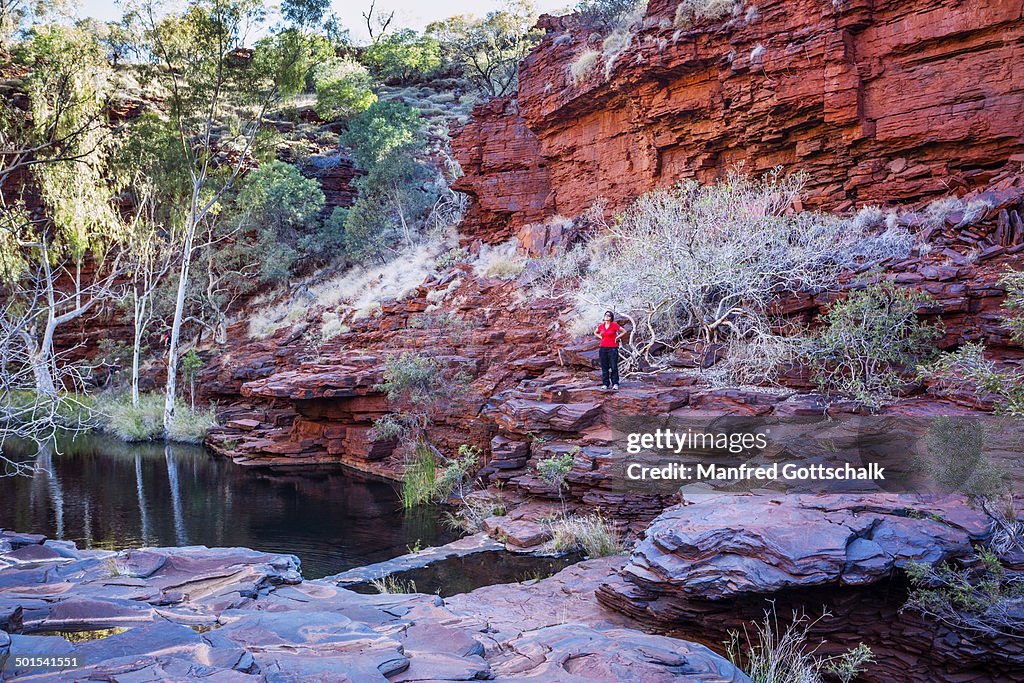 Rock pool at Weano Gorge