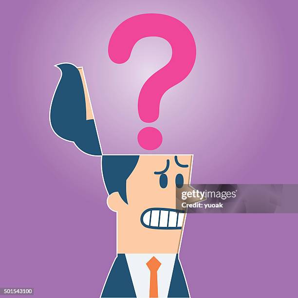 question - scratching head stock illustrations