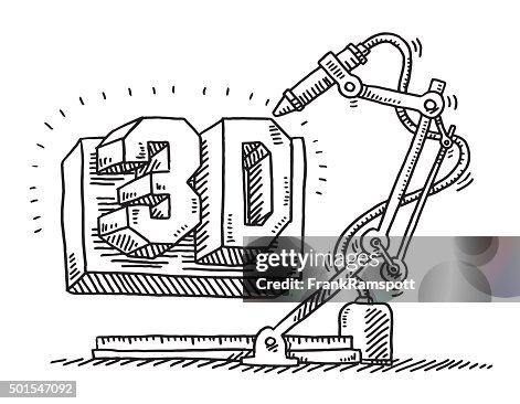 Machine 3D Printing Technology Drawing Machine 3D Printing Technology Drawing
