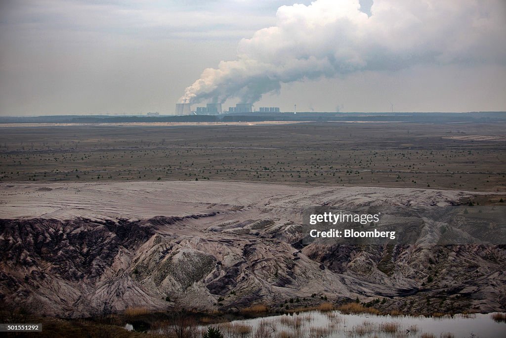 Lignite Excavation At Vattenfall AB And RWE AG Mines As COP21 Climate Deal Spells Disaster For Coal Industry