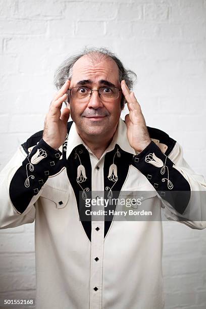 Broadcaster Danny Baker is photographed for on July 4, 2012 in London, England.