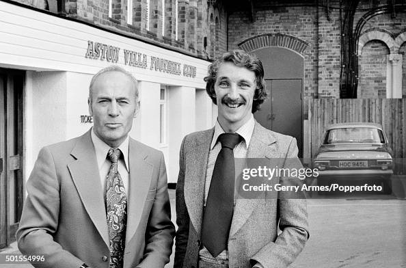 Ron Saunders Aston Villa manager Ron Saunders welcomes new signing Des Bremner to ...
