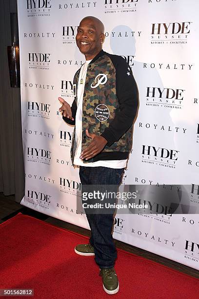 Big Boy arrives at the Chris Brown listening party for 'Royalty' at HYDE Sunset: Kitchen + Cocktails on December 15, 2015 in West Hollywood,...