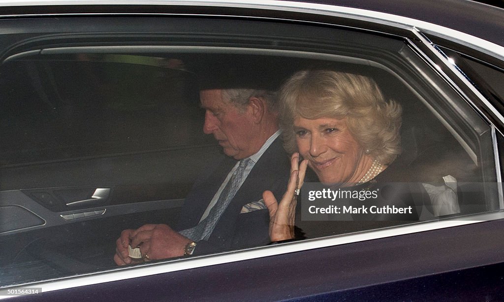 Annual Buckingham Palace Christmas Lunch Hosted By The Queen