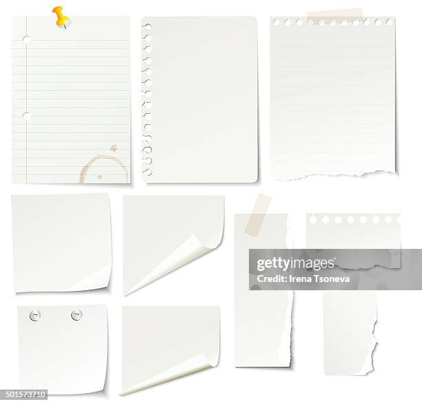 papers - note message stock illustrations