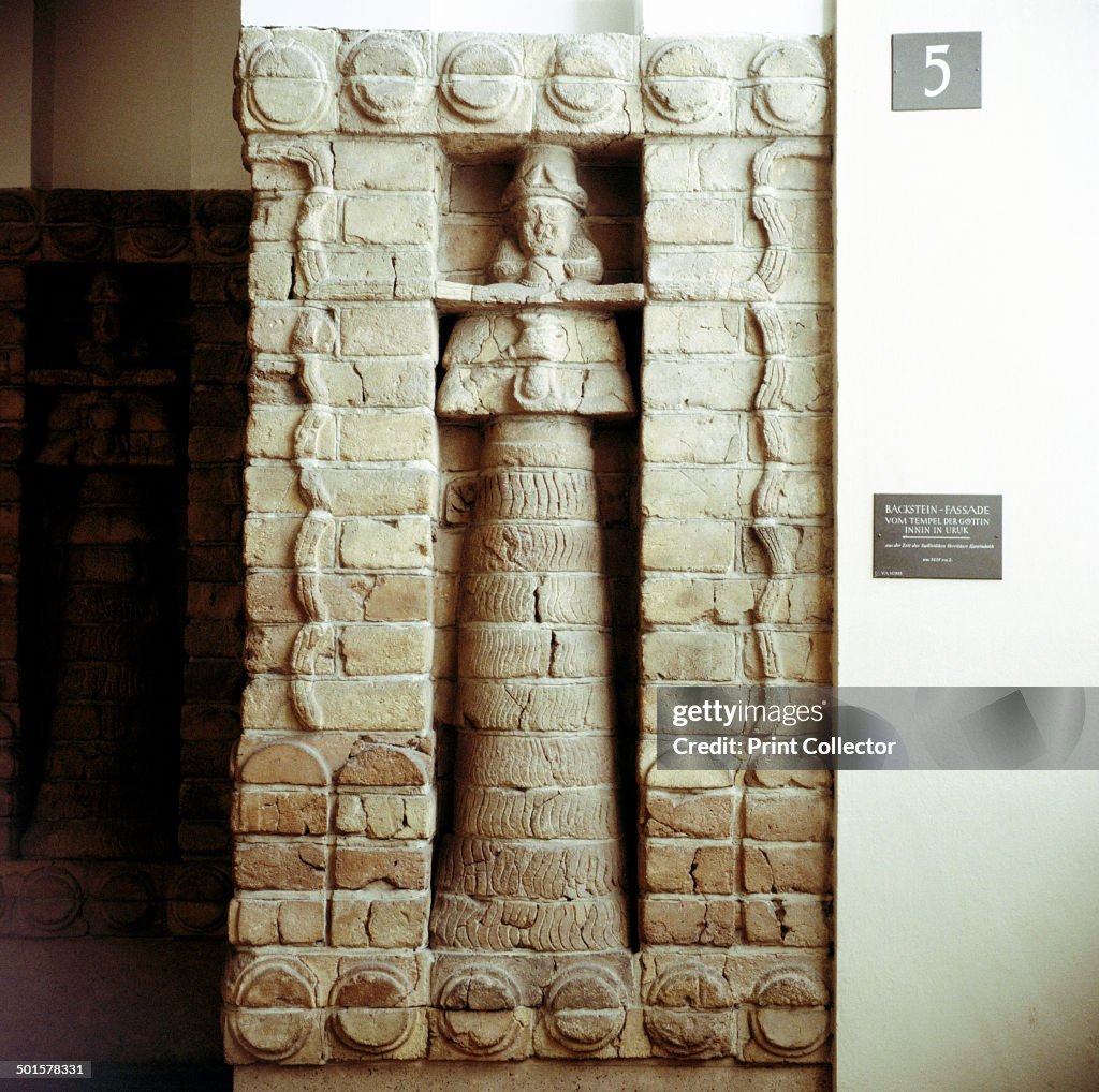 Detail showing the goddess Innana on the Facade of the Temple, c1475 BC.