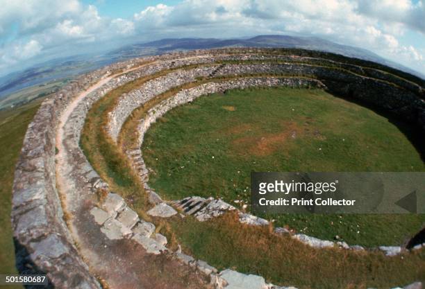 Grianan of Aileach Hillfort in County Donegal in Ireland, 6th-7th century.