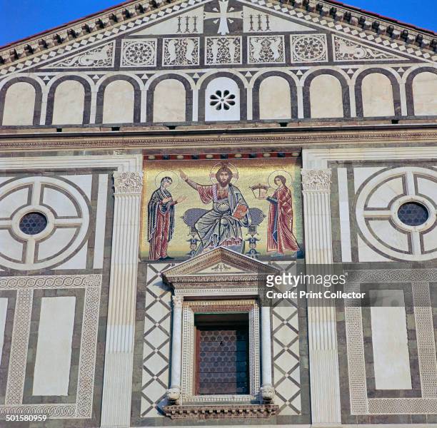 The west facade of San Miniato al Monte in Florence, 12th century.