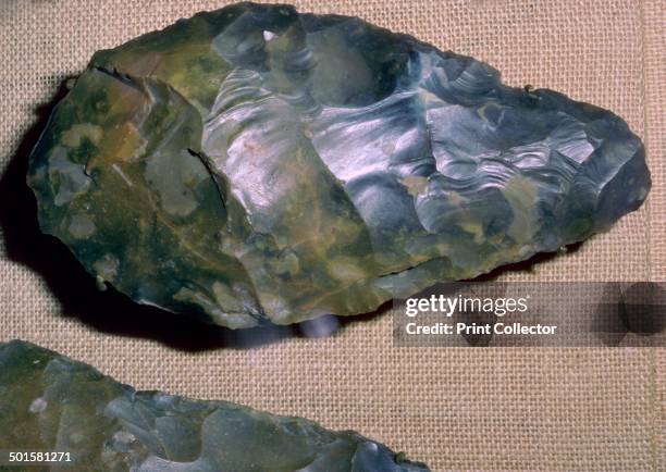 Paleolithic flint handaxe from France, 18th century BC.