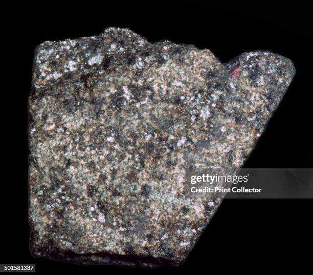 Sample of basalt brought back by Apollo 14 on 5th February 1971. Sample no. 14306.