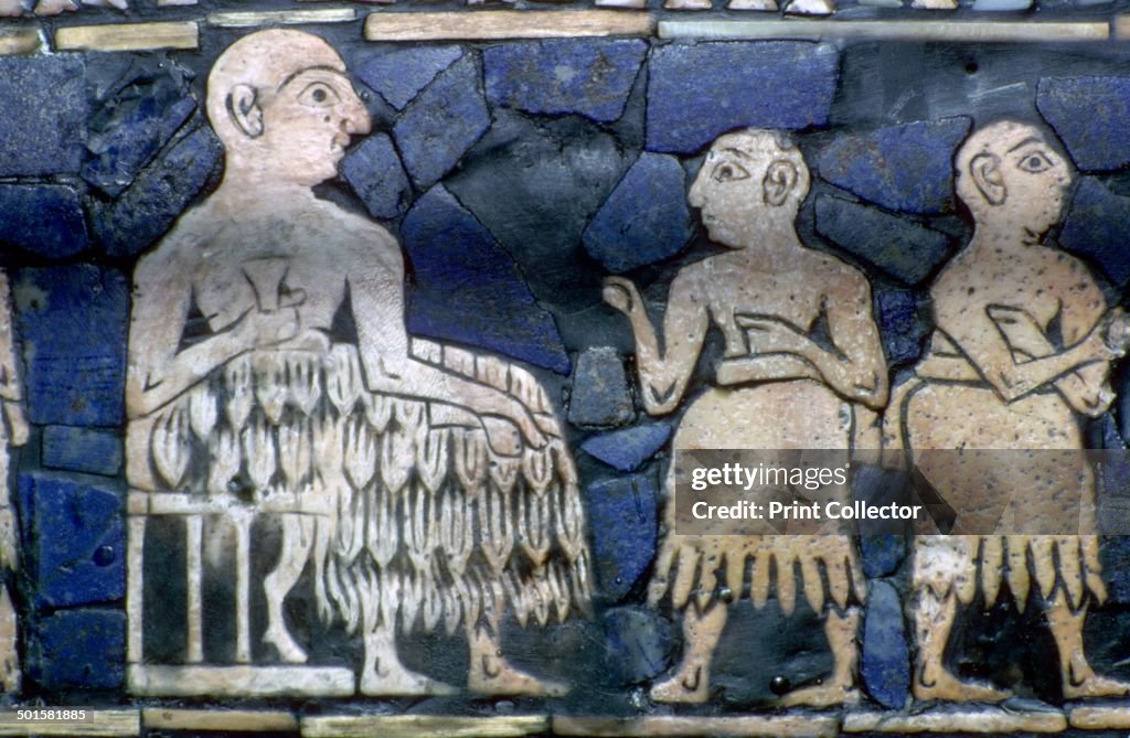 Sundan Ruler Detail of the Sumerian ruler from the Standard of Ur from a Royal ...