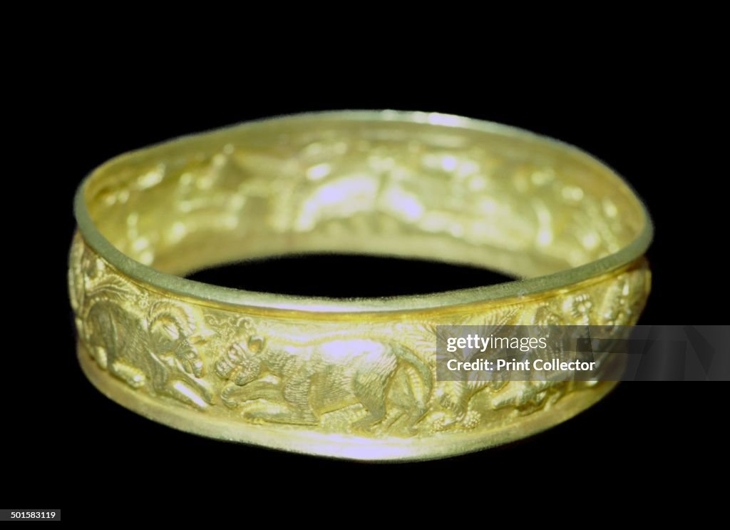 Bracelet from the Hoxne hoard, Roman Britain, buried in the 5th century.