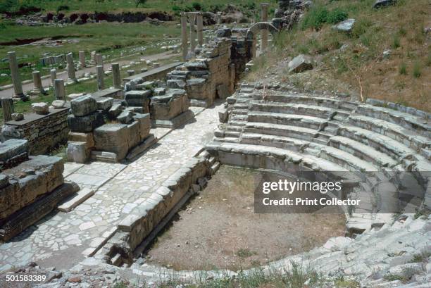 The so-called 'Odeion' at Ephesus, probably used as a Bouleuterion , which seated c. 1, 400 and was roofed over, 2nd century.