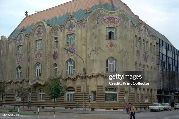 Cifra Palace in Kecskemet, an Art Noveau building that became trade union headquarters and is now a hotel, 1902.