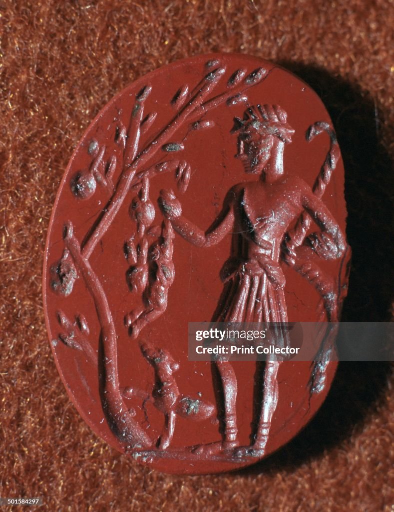 Roman intaglio gem of British deity Cocidus as Silvanus the Hunter, 2nd century BC.