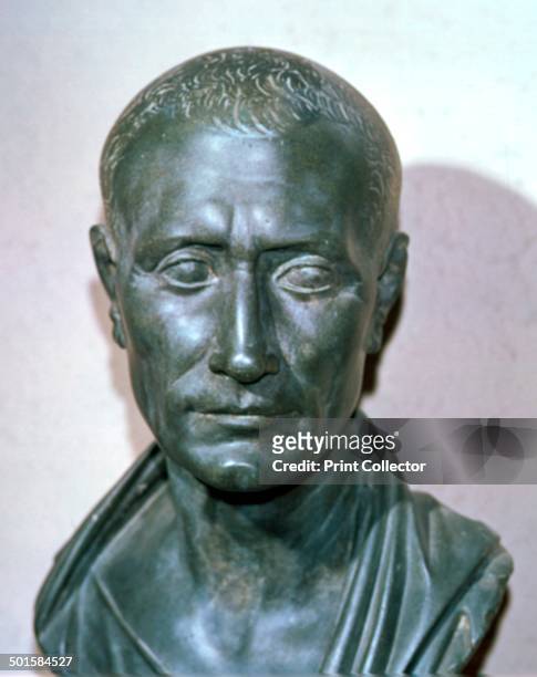 Bronze Roman bust of Julius Caesar , from the Vatican Museum's collection, 1st century BC.