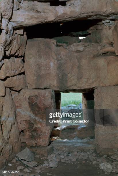 Naveta at Els Tudons, an interior view from the megalithic burial chamber, c.2000 BC
