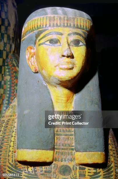 Painted wooden mummy board of Ankhefment, 11th century BC.