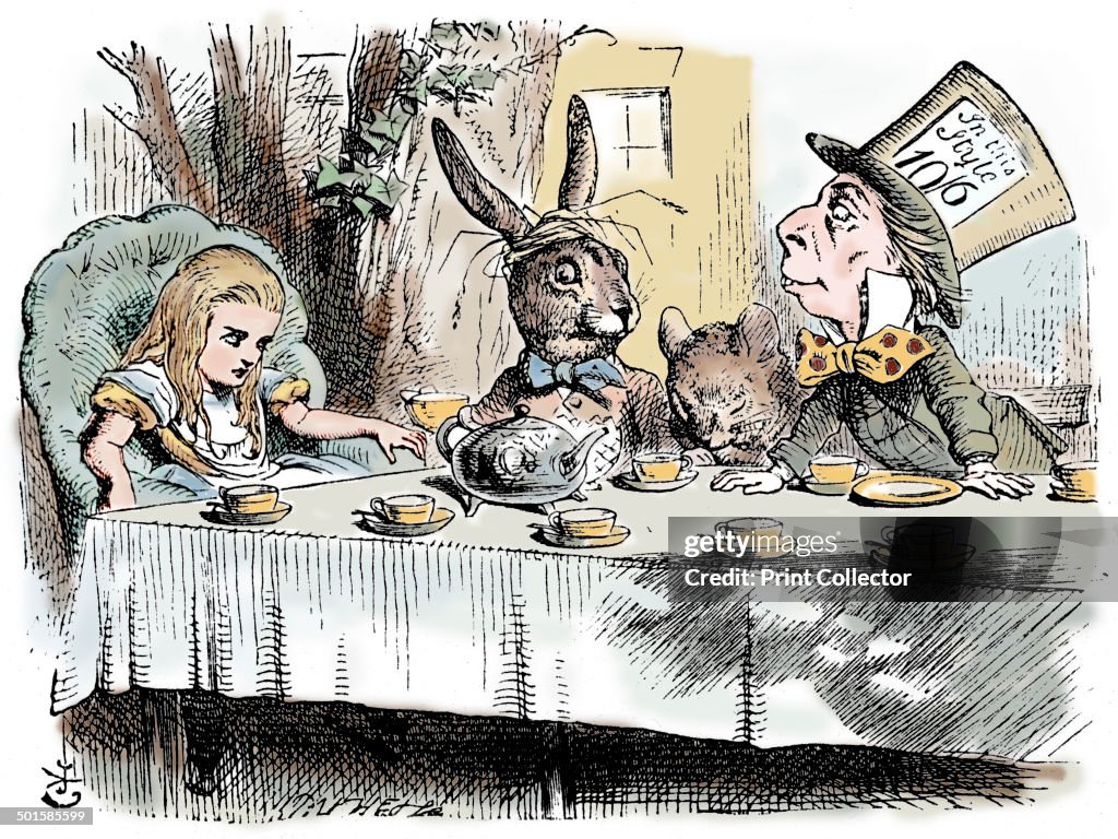 Scene from Alice's Adventures in Wonderland by Lewis Carroll, 1865. Artist: John Tenniel
