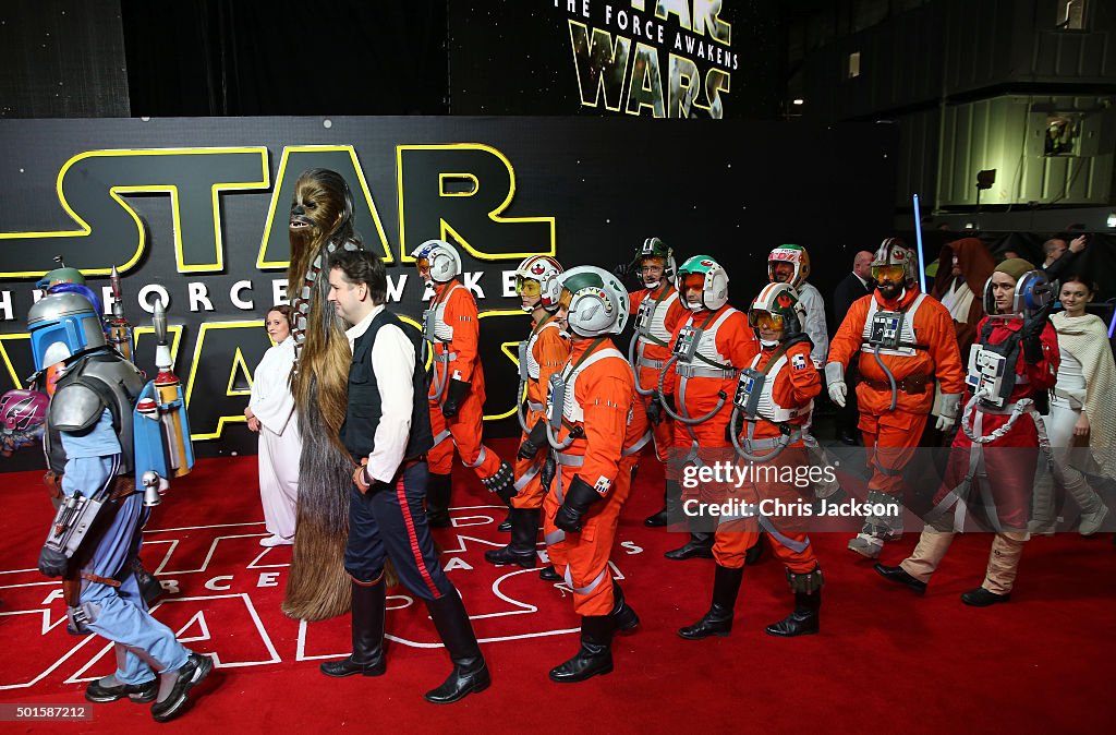 "Star Wars: The Force Awakens" - European Film Premiere - Red Carpet Arrivals