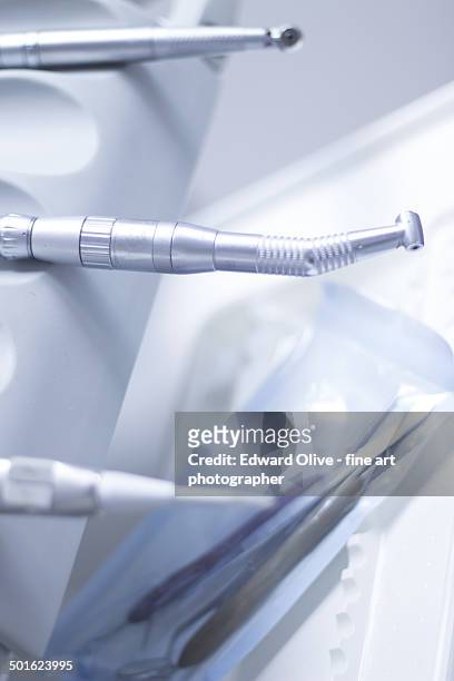 dentist's instrumentation in dental clinic - dentistas stock pictures, royalty-free photos & images
