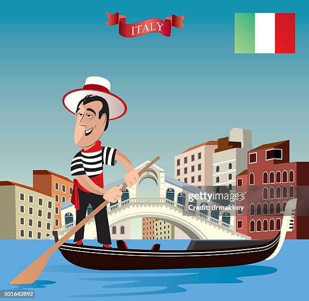 gondolier - gondolier stock illustrations