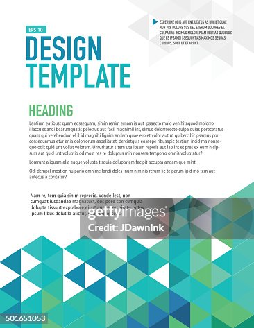 Vertical blue presentation template with sample text layout Vertical blue presentation template with sample text layout