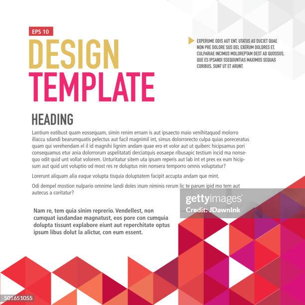 Square Presentation Square Presentation Template With Sample Text Layout High-Res Vector ...