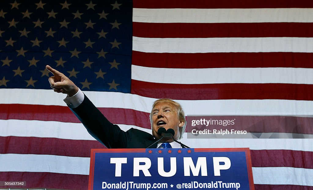 Republican Presidential Candidate Donald Trump Holds Rally In Mesa, Arizona