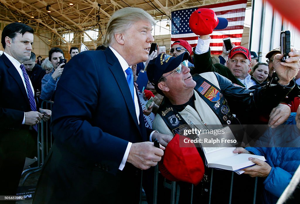 Republican Presidential Candidate Donald Trump Holds Rally In Mesa, Arizona