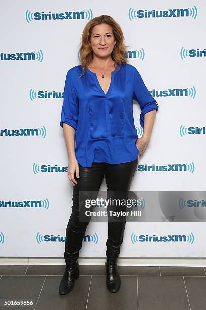 Actress Ana Gasteyer visits the SiriusXM Studios on December 16, 2015 in New York City.