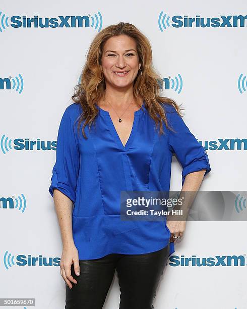 Actress Ana Gasteyer visits the SiriusXM Studios on December 16, 2015 in New York City.