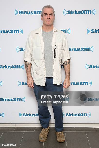 Henry Rollins visits the SiriusXM Studios on December 16, 2015 in New York City.