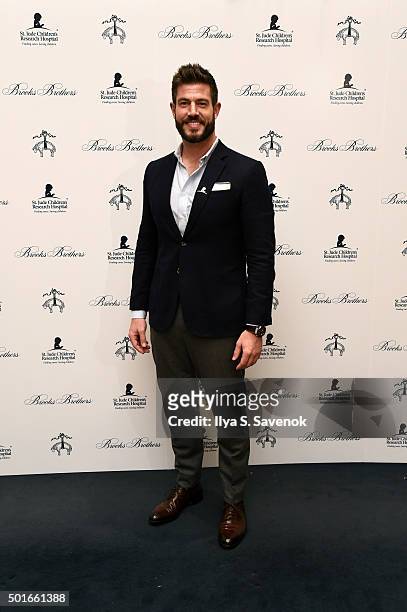 Jesse Palmer attends Brooks Brothers holiday celebration with St. Jude Children's Research Hospital Brooks Brothers Madison Avenue Flagship on...