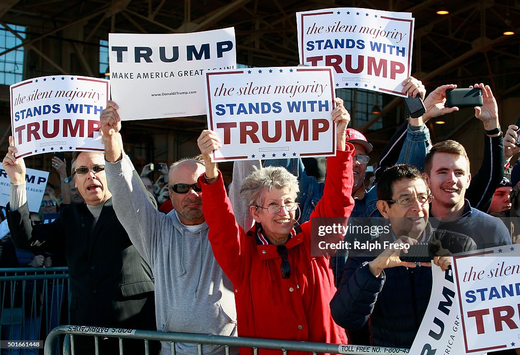 Republican Presidential Candidate Donald Trump Holds Rally In Mesa, Arizona