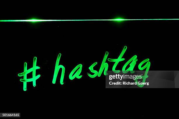 Hashtag Sign Cursive Neon Cursive Letters Photos and Premium High Res Pictures - Getty Images