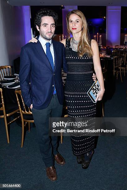 Victoire de Pourtales and her husband Benjamin Eymere attend the Annual Charity Dinner hosted by the AEM Association Children of the World for...