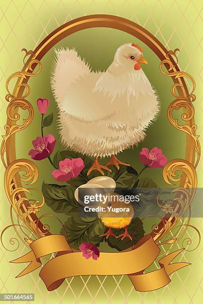 easter card - mini eggs stock illustrations